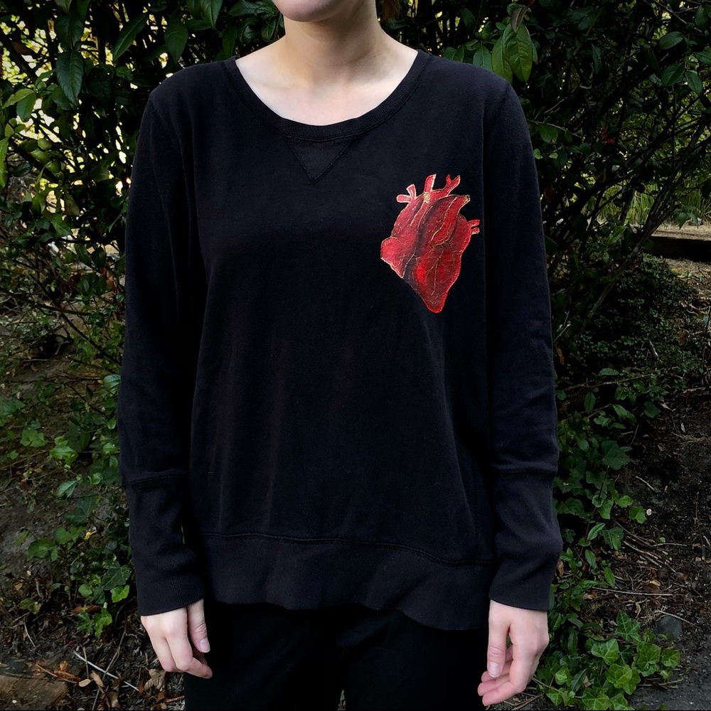 Handmade Anatomical Heart Sweater